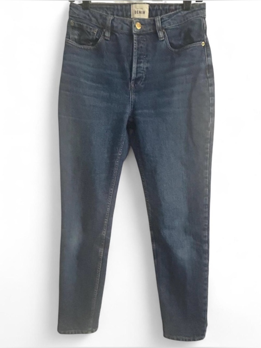Sezane High Waisted Straight Jeans